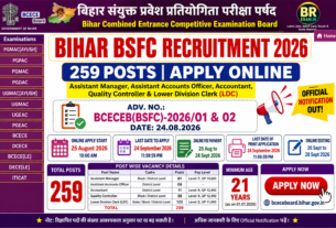 Bihar BSFC Recruitment 2026 – 259 Posts