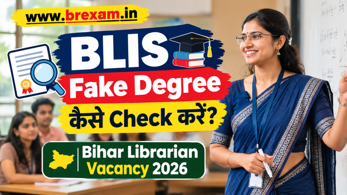 BLIS Fake Degree कैसे Check करें Bihar Librarian Vacancy 2026