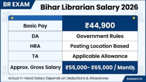 Bihar Librarian salary breakdown with basic pay DA HRA and TA