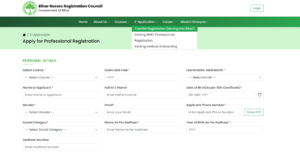 BNRC Professional Registration Portal Online Registration