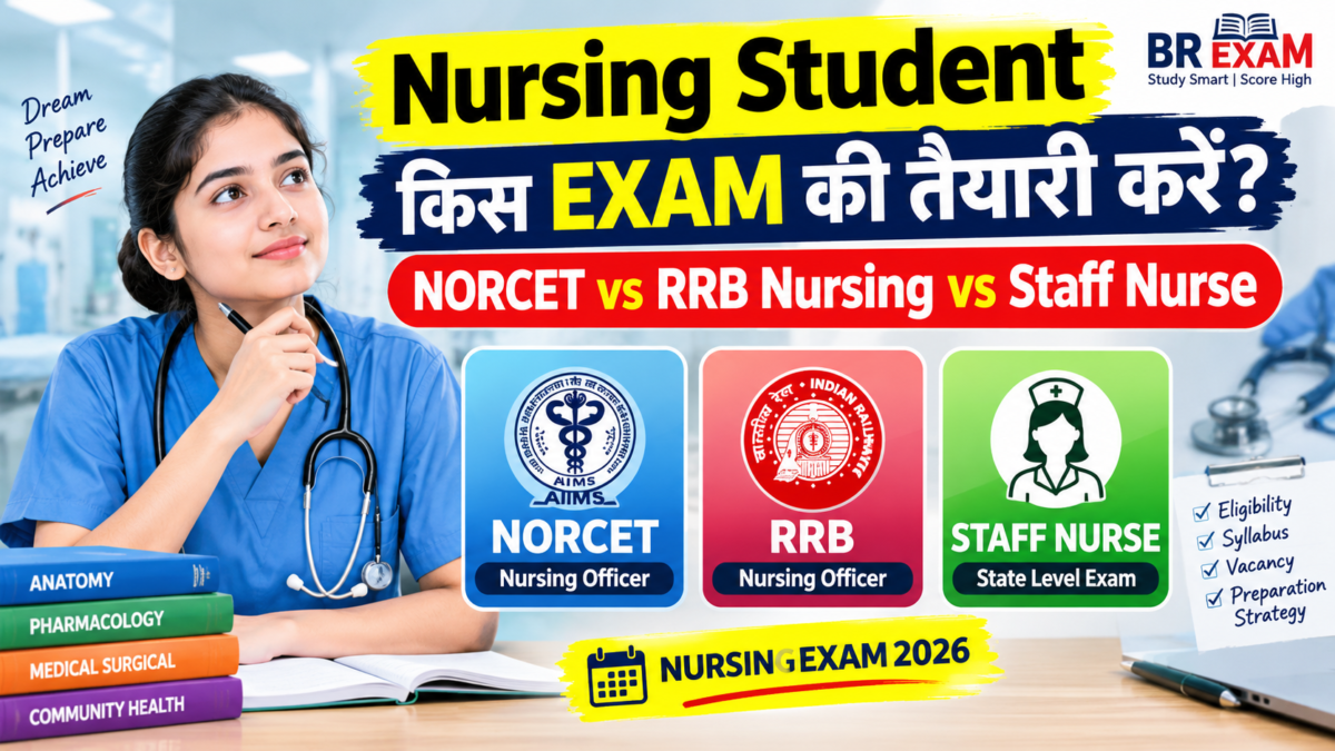 Nursing Exam Preparation NORCET RRB Nursing Staff Nurse