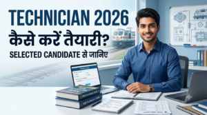 Railway Technician 2026 की तैयारी करते हुए selected candidate